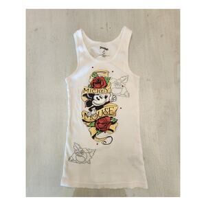 Mickey Mouse Tank Top SZ Medium Tattoo Style Disnleyland